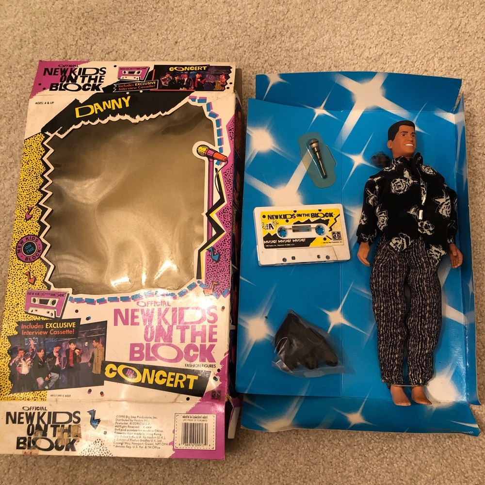 Vintage New Kids On The Block Danny Concert Doll - Black Outfit